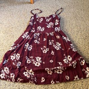 Flower spaghetti strapped dress